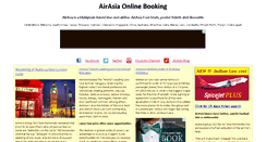 Desktop Screenshot of airasiaonlinebooking.net